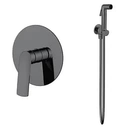 Набір гігієнічного душу прихованого монтажу Volle Cante (1512.101405+1586.190105) pistola gris SET20240406, Графіт