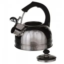 Якісний металевий чайник зі свистком з нержавіючої сталі для газової плити А-Плюс чайник нержавійка