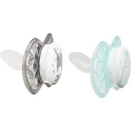 Пустушка Nuvita 7066 Air55 Explorer ортодонтична 0m+ (зебра пінгвін) 2 шт NV7066N