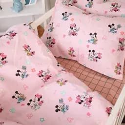 Підковдра MirSon Бязь Kids Time 20-0042 Pink Mikey Mouse 160х220 см (2200009640599) - мініатюра 4