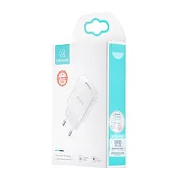 МЗП USAMS CC075 T18 Single USB Travel Charger ( EU ) White - мініатюра 2