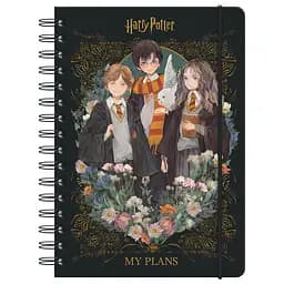Дневник школьный Kite Harry Potter на спирали твердый переплет (HP23-438)