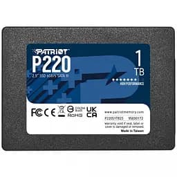 SSD-накопитель Patriot P220 1 ТБ (P220S1TB25)