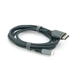 Кабель VEGGIEG V-Z637 Type-C (папа)/Display Port(папа), 8K, 2м, Black-gray