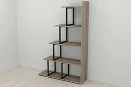 Етажерка Ferrum-decor Стелла 1600x1020x300 Чорний метал ДСП Дуб Сонома Трюфель (FRD-103466)