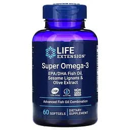 Жирні кислоти Life Extension Super Omega-3 60 капсул