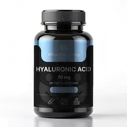 Гіалуронова кислота VitalHarmony Hyaluronic Acid 70 mg, 90 капсул для підтримки здоров'я шкіри та суглобів