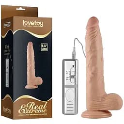 Реалистичный вибратор Lovetoy Real Extreme 24 см телесный
