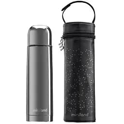 Термос Miniland Deluxe Thermos Silver с термосумкой, серебристый, 500 мл (89255)