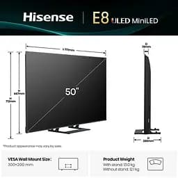LED-телевізор Hisense 50E8Q - мініатюра 3