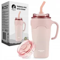 Термокухоль Mountain Goat зі соломинкою 0.65 л Pink (P-5905973406130) - мініатюра 2