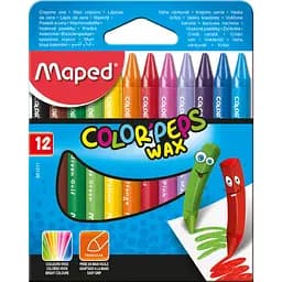 Мелки восковые Maped Color Peps Wax Crayons 12 шт. (MP.861011)