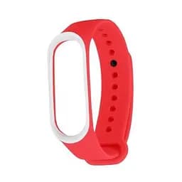 Силіконовий ремінець для фітнес браслета XiaomiXiaomi Band 3 4 Red-White Красно Білий