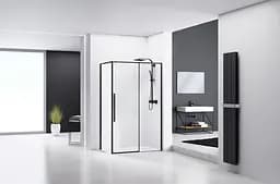 Душова кабіна Rea Solar 90x120 black REA-K6311, Чорний матовий, Універсальна, прозорий - мініатюра 3