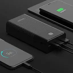 Портативний зовнішній акумулятор Pineng PN-899 30000mAh Power Bank Чорний - мініатюра 3