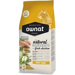 Сухий корм Ownat Classic Daily Care для дорослих котів, з куркою, 1,5 кг