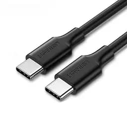 Кабель Ugreen US286 USB 2.0 Type-C to Type-C Male Cable Nickel Plating 1 м черный (50997)