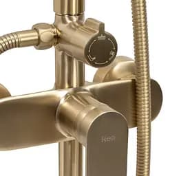 Душова система Rea Verso Brushed Gold з виливом REA-P9146, Золотий - мініатюра 6