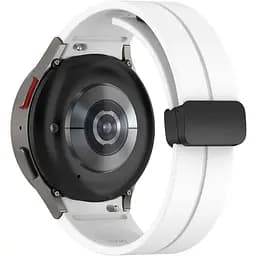 Ремінець для Samsung Galaxy Watch 4 Classic 42mm - білий ширина кріплення 20мм силікон Watchbands Cls-black (W33-2WB62202667)