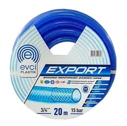 Шланг для поливу Evci Plastik EXPORT 3-шаровий Ø 3/4" 20 м синій 30412