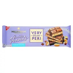 Уцінка. Шоколад молочний Millennium Very Peri з начинкою, подрібненим та цілим арахісом 285 г (950191) 