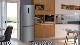 Холодильник Gorenje з нижньою морозильною камерою Висота - 200см глибина - 70 см. 347(109) л А++ NF Дисплей 10 кг 24 години Інвертор нержавіюча сталь (NRK720EAXL4) - мініатюра 13