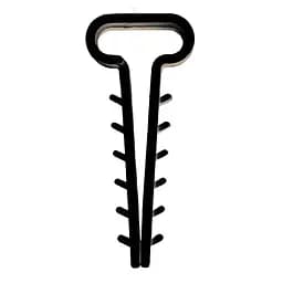 Крепление-елка (зажим) Спектр Lux плоский №4 (14*5мм) черный (цена за внут. уп.100шт)(100/20ящ) 