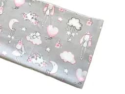 Хлопковая пеленка Moontime 100х80см "Зайчики"