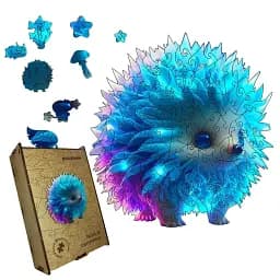 Пазл дерев'яний Їжачок Світлячок, А4, 100 елементів, Картонна коробка