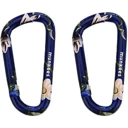 Брелок-карабін Munkees 3323 Flower blue 6х60 мм (1012-3323-BL)