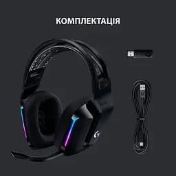 Бездротова ігрова гарнітура з підсвічуванням Logitech G733 Wireless LIGHTSPEED RGB (981-000864) чорна - мініатюра 2