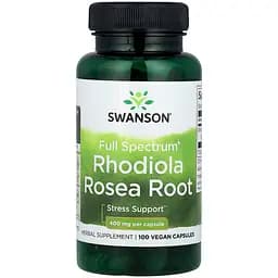 Натуральна добавка Swanson Rhodiola Rosea Root 400 мг 100 капсул