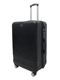 Валіза велика L ABS-пластик Worldline Airtex 652 78×52×34см 128л Чорний - мініатюра 2