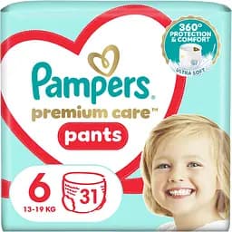 Підгузки-трусики Pampers Premium Care Pants Розмір 6 (13-19 кг) 31 шт.