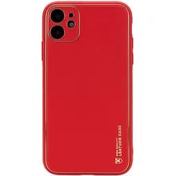 Шкіряний чохол Xshield для Apple iPhone 11 6.1" Червоний / Red
