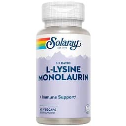 Амінокислоти Solaray L-Lysine Monolaurin 1:1 60 капсул