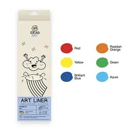 Набор цветных линеров, 6 цветов, 6 set Rainbow, IDEA10-AL6RAINB, 99IDEAS