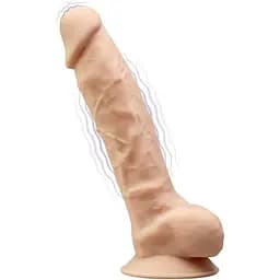 Вибратор Silexd Premium Silicone Dildo Model 1 Size 8 LRS 20 см телесный