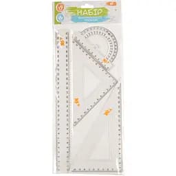 Набор линеек Yes 4 предмета линейка 30 см (370258)