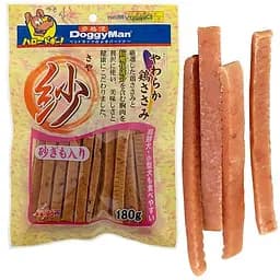 DoggyMan Soft Chicken Strip Gizzard доггімен курячі палички з курячими шлунками ласощі для собак 0.18кг