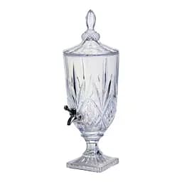 Лимонадниця з краном скляна 3 л диспенсер для напоїв лимонадник із краном Прозорий Yiwu HP-19-302