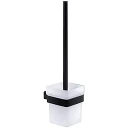 Йоржик для унітазу настінний Kroner KRP Edelstahl Kubus - SCH3910 CV025649, Чорний матовий