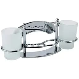 Стакан двойной с держателем зубных щеток для ванной комнаты Kroner KRM Rizze - ACC311 (CV022906)