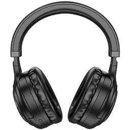 Накладні бездротові навушники Hoco W48 Focus BT з підсвічуванням RGB чорні 6942007618816