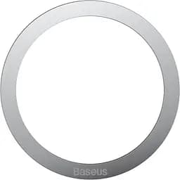 Пластини для автотримачів Baseus Halo Series Magnetic Metal Ring Silver (PCCH000012) [117260] - мініатюра 2