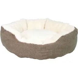 Лежак для собак Trixie Yuma, плюшевий, діаметр 45 см, коричневий