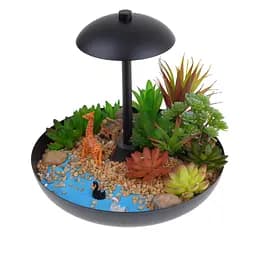 Настольная лампа Brille светодиодная декоративная с растениями BL-991T/10+5W WW BK LED