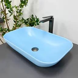 Умивальник VBI Avezzano blue matt накладний VBI-014403, Синий