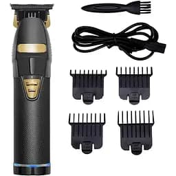 Триммер для бороды и стрижки волос LCD Portable Barber черный