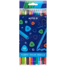 Карандаши цветные пластиковые Kite Triangle 12 шт. (K24-049-3)
